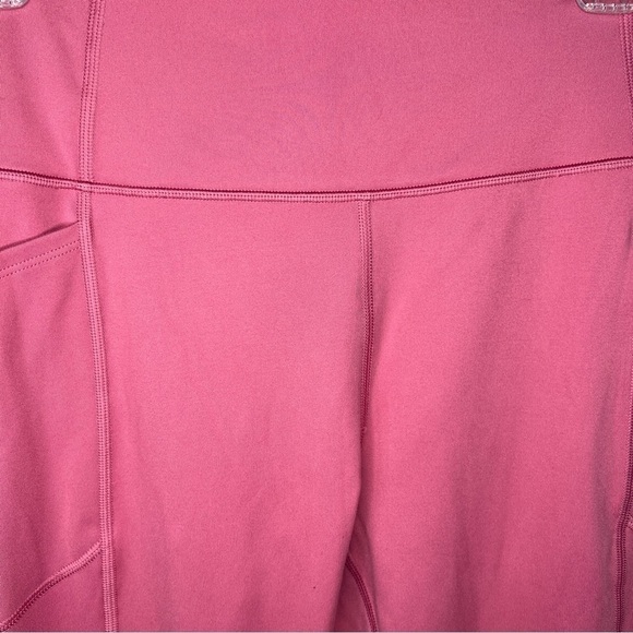 Size 10 Victorias Secret Athletic Leggings Mauve Pink Activewear Stretch - Picture 4 of 9